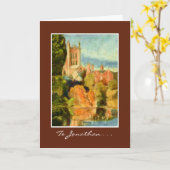  Fine Art Wenskaart, Kathedraal Kaart (Gele Bloem)