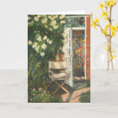 Fine Art Wenskaart - Zitplaats in de zon Kaart (Gele Bloem)