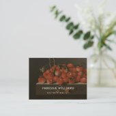 Fine Art Wild Strawberries - Nutritionist Visitekaartje (Staand voorkant)