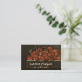 Fine Art Wild Strawberries - Nutritionist Visitekaartje (Staand voorkant)