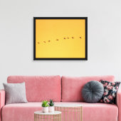 Fine Art Wildlife Fotografie-kranen tegen zonsonde Canvas Afdruk (Insitu (Woonkamer))