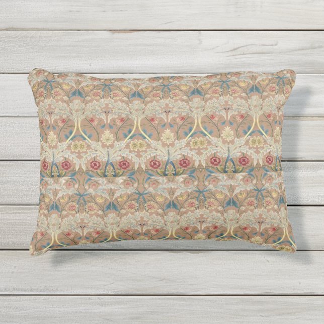 Fine Art William Morris Floral Embroidery Buitenkussen (Voorkant)