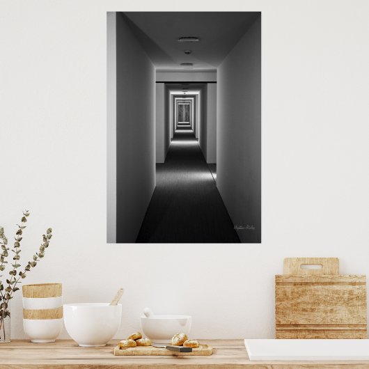 Fine Art zwart-wit - Een uitnodiging Poster (Keuken)