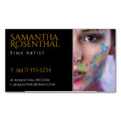 Fine Artist | Beroepsbeoefenaars Magnetisch Visitekaartje (Voorkant)