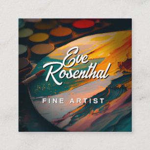 Fine Artist Beroepsbeoefenaars Vierkante Visitekaartje