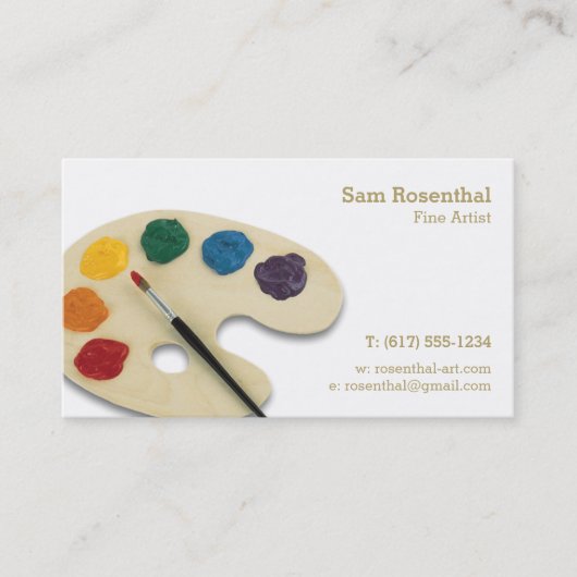 Fine Artist | Beroepsbeoefenaars Visitekaartje (Voorkant)