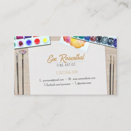 Fine Artist | Beroepsbeoefenaars Visitekaartje (Voorkant)