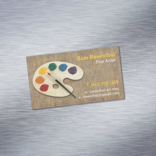 Fine Artist | Beroepsbeoefenaars Visitekaartje Magneet (Voorbeeld)