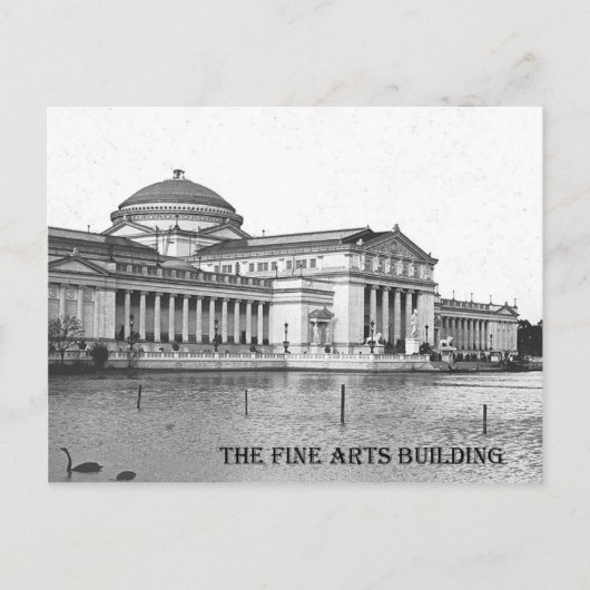 Fine Arts Building, 1893 Columbia Exposition Briefkaart (Voorkant)