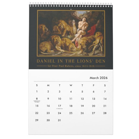 Fine Arts Custom Calendar 2 Kalender (Mar 2026)