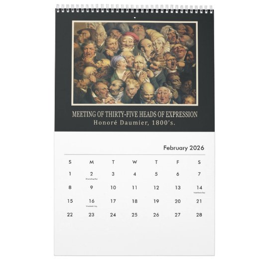 Fine Arts Custom Calendar 2 Kalender (Feb 2026)