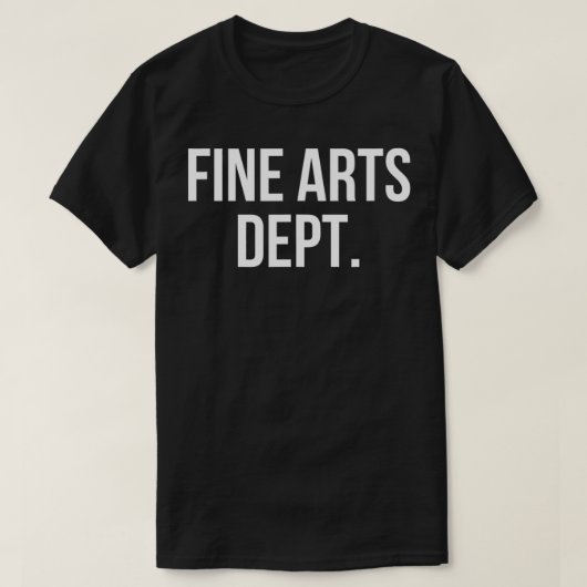 Fine Arts Dept T-shirt (Design voorkant)