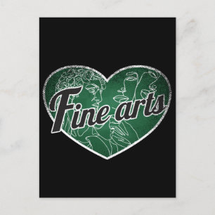 Fine Arts Retro Heart Blackboard Love Briefkaart
