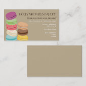 Fine Bakery Visitekaartje - Acht Franse Macarons (Voorkant / Achterkant)