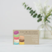 Fine Bakery Visitekaartje - Acht Franse Macarons (Staand voorkant)