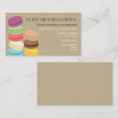 Fine Bakery Visitekaartje - Acht Franse Macarons (Voorkant / Achterkant)