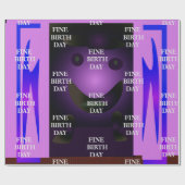 FINE BIRTH DAY_Gift_ROYAL PAARS_GRAY_BLUE_BLACK Cadeaupapier (Vlak)