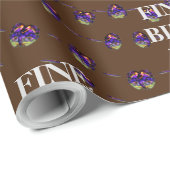 FINE BIRTH DAY_kaleidoscop_Gift_PAARS_BROWN Wrap Cadeaupapier (Rol Hoek)