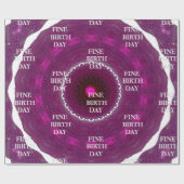 FINE BIRTH DAY_kaleidoscop_Gift_ROYALPURPLE_BLACK Cadeaupapier (Vlak)