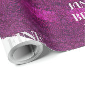 FINE BIRTH DAY_kaleidoscop_Gift_ROYALPURPLE_BLACK Cadeaupapier (Rol Hoek)