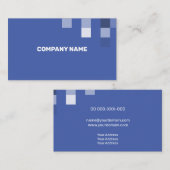 Fine Blue Contemmodern Transparantie Visitekaartje (Voorkant / Achterkant)