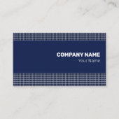 Fine Blue Monochrome Small Rhombus Visitekaartje (Voorkant)