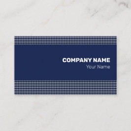 Fine Blue Monochrome Small Rhombus Visitekaartje