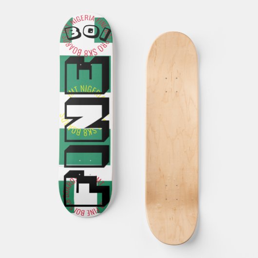FINE BOI JMT NIGERIA 8 1/4" Skateboard Deck (Voorkant)