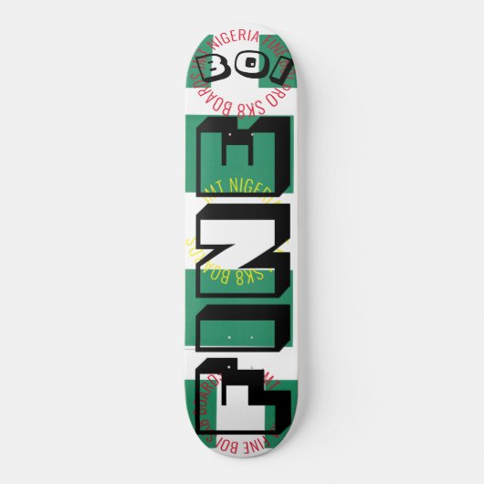 FINE BOI JMT NIGERIA 8 1/4" Skateboard Deck (Voorkant)
