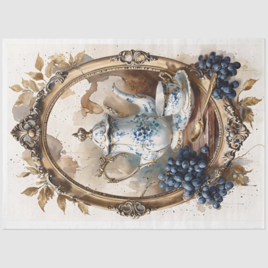 Fine Bone China Decoupage Tissue Paper Tissuepapier (Voorkant)