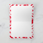 FINE CALLIGRAPHY Merry Christmas cute elegant red Kaart (Binnen)