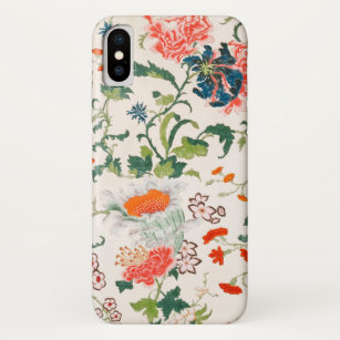 Fine Chinese silk flower design mid 18th century Case-Mate iPhone Case