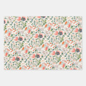 Fine Chinese silk flower design mid 18th century Inpakpapier Vel (Voorkant 3)