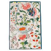 Fine Chinese silk flower design mid 18th century Medium Cadeauzakje (Voorkant)