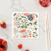 Fine Chinese silk flower design mid 18th century Servet (Insitu)