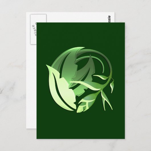 Fine Cool Cute Girly Retro Floral Mode Briefkaart (Voorkant / Achterkant)