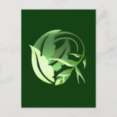 Fine Cool Cute Girly Retro Floral Mode Briefkaart (Voorkant)