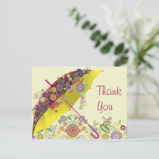 Fine Cool Cute Girly Retro Floral Mode Briefkaart (Staand voorkant)