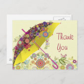 Fine Cool Cute Girly Retro Floral Mode Briefkaart (Voorkant / Achterkant)