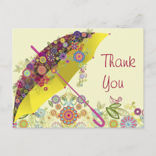 Fine Cool Cute Girly Retro Floral Mode Briefkaart