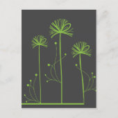 Fine Cool Cute Girly Retro Floral Mode Briefkaart (Voorkant)