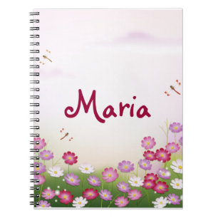 Fine Cool Cute Girly Retro Floral Mode Notitieboek