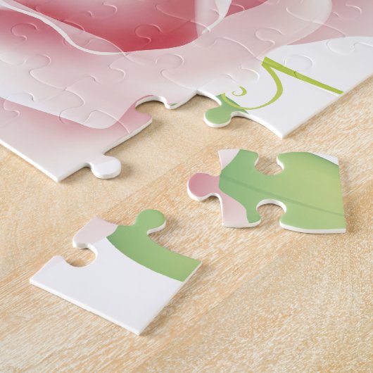 Fine Cool Flowers Cute Girly Retro Floral Legpuzzel (Zijkant)