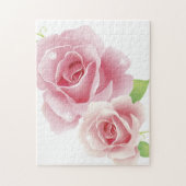 Fine Cool Flowers Cute Girly Retro Floral Legpuzzel (Verticaal)