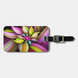 Fine Cute Cool Girly Retro Floral Mode Bagagelabel