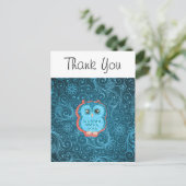 Fine Cute Cool Girly Retro Floral Mode Briefkaart (Staand voorkant)