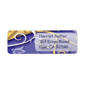 Fine Cute Cool Girly Retro Floral Mode Etiket (Voorkant)