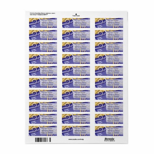 Fine Cute Cool Girly Retro Floral Mode Etiket (Full Sheet)