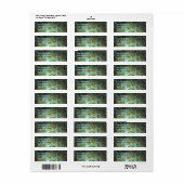 Fine Cute Cool Girly Retro Floral Mode Etiket (Full Sheet)