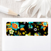 Fine Cute Cool Girly Retro Floral Mode Etiket (Insitu)